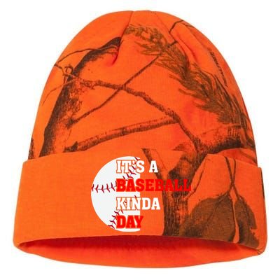 It's A Baseball Kinda Day Baseball Gift Kati Licensed 12" Camo Beanie