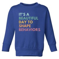 It's A Beautiful Day To Shape Behaviors Cute Gift Toddler Sweatshirt