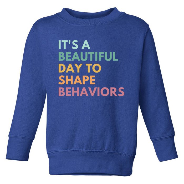 It's A Beautiful Day To Shape Behaviors Cute Gift Toddler Sweatshirt