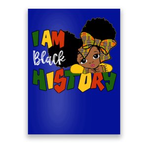 I Am Black History Month Traditional African Kente Meaningful Gift Poster