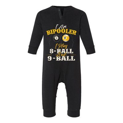 I Am Bipooler Snooker Game Billiards Lover Pool Player Infant Fleece One Piece