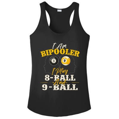 I Am Bipooler Snooker Game Billiards Lover Pool Player Ladies PosiCharge Competitor Racerback Tank