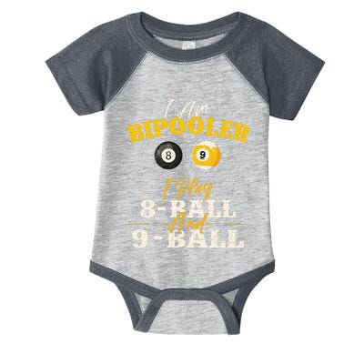 I Am Bipooler Snooker Game Billiards Lover Pool Player Infant Baby Jersey Bodysuit