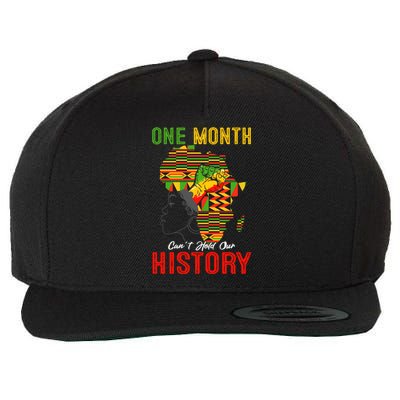 I Am Black History Month Juneteenth African American Cool Gift Wool Snapback Cap