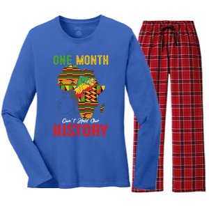 I Am Black History Month Juneteenth African American Cool Gift Women's Long Sleeve Flannel Pajama Set 