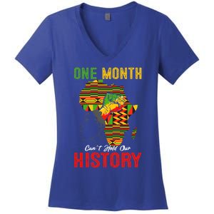 I Am Black History Month Juneteenth African American Cool Gift Women's V-Neck T-Shirt