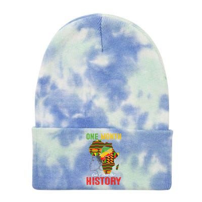 I Am Black History Month Juneteenth African American Cool Gift Tie Dye 12in Knit Beanie