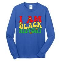 I Am Black History Groovy Black History Month Tall Long Sleeve T-Shirt