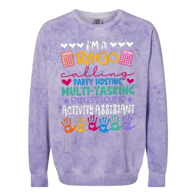 IM A Bingo Endless Loving Activity Assistant Colorblast Crewneck Sweatshirt