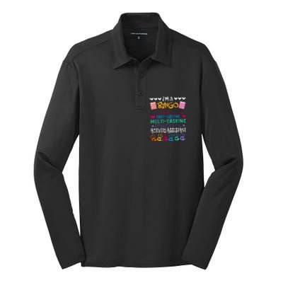 IM A Bingo Endless Loving Activity Assistant Silk Touch Performance Long Sleeve Polo