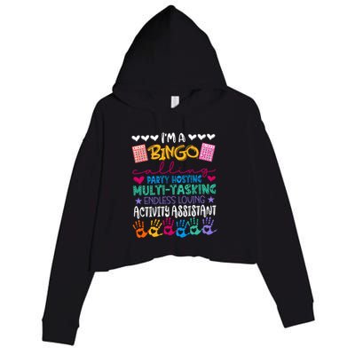 IM A Bingo Endless Loving Activity Assistant Crop Fleece Hoodie