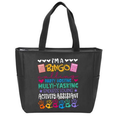 IM A Bingo Endless Loving Activity Assistant Zip Tote Bag
