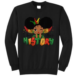 I Am Black History Month African American Queen Tall Sweatshirt