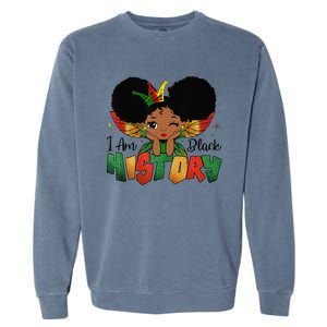 I Am Black History Month African American Queen Garment-Dyed Sweatshirt