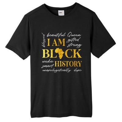 I Am Black History Month African American Tall Fusion ChromaSoft Performance T-Shirt