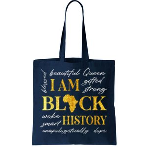 I Am Black History Month African American Tote Bag