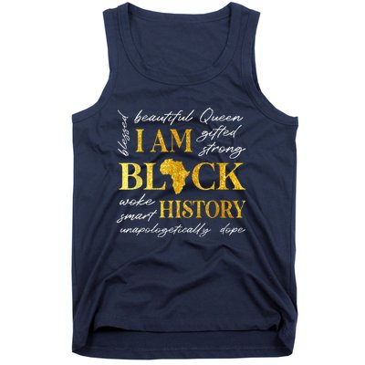 I Am Black History Month African American Tank Top