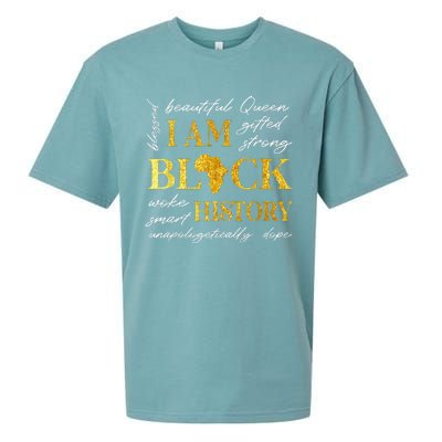 I Am Black History Month African American Sueded Cloud Jersey T-Shirt