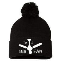 I'm a Big Fan Ceiling Fan  Pom Pom 12in Knit Beanie
