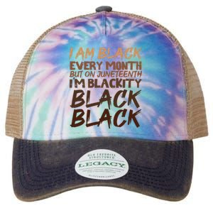 I Am Black Every Month Juneteenth Blackity Women Legacy Tie Dye Trucker Hat