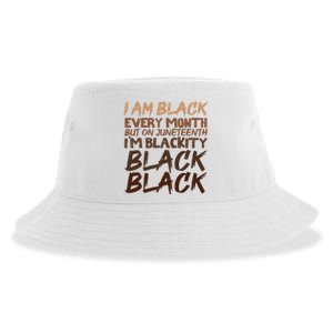 I Am Black Every Month Juneteenth Blackity Women Sustainable Bucket Hat