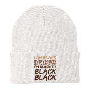 I Am Black Every Month Juneteenth Blackity Women Knit Cap Winter Beanie