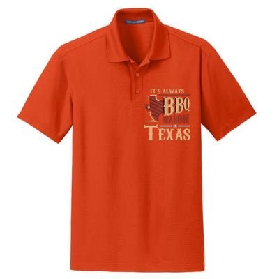 Its Always BBQ Season In Texas Barbecue Dry Zone Grid Polo