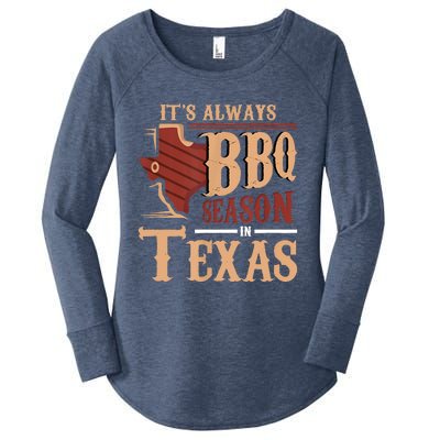 Its Always BBQ Season In Texas Barbecue Women's Perfect Tri Tunic Long Sleeve Shirt