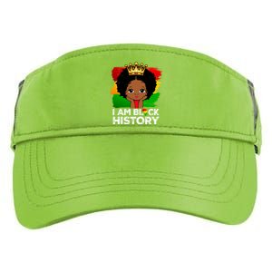 I Am Black History Month Juneteenth Black Melanin Gift Adult Drive Performance Visor