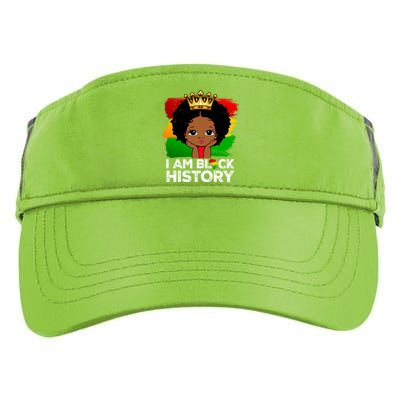 I Am Black History Month Juneteenth Black Melanin Gift Adult Drive Performance Visor