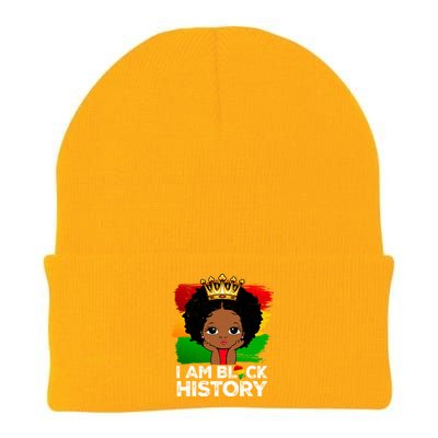 I Am Black History Month Juneteenth Black Melanin Gift Knit Cap Winter Beanie