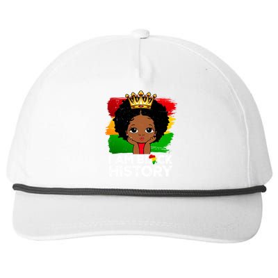 I Am Black History Month Juneteenth Black Melanin Gift Snapback Five-Panel Rope Hat