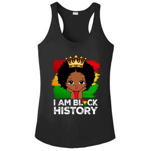 I Am Black History Month Juneteenth Black Melanin Gift Ladies PosiCharge Competitor Racerback Tank