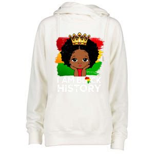 I Am Black History Month Juneteenth Black Melanin Gift Womens Funnel Neck Pullover Hood