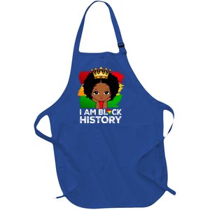 I Am Black History Month Juneteenth Black Melanin Gift Full-Length Apron With Pockets