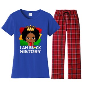 I Am Black History Month Juneteenth Black Melanin Gift Women's Flannel Pajama Set