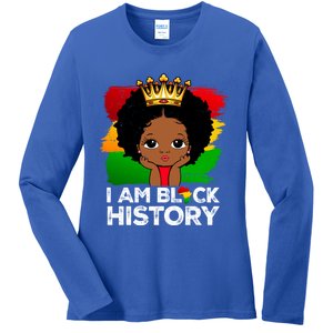 I Am Black History Month Juneteenth Black Melanin Gift Ladies Long Sleeve Shirt