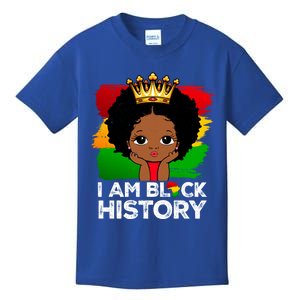 I Am Black History Month Juneteenth Black Melanin Gift Kids T-Shirt