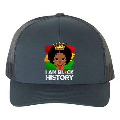 I Am Black History Month Juneteenth Black Melanin Gift Yupoong Adult 5-Panel Trucker Hat