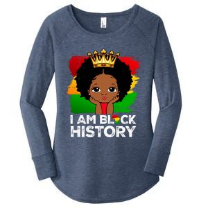 I Am Black History Month Juneteenth Black Melanin Gift Women's Perfect Tri Tunic Long Sleeve Shirt