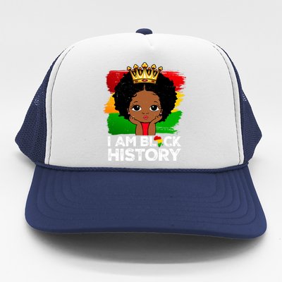 I Am Black History Month Juneteenth Black Melanin Gift Trucker Hat