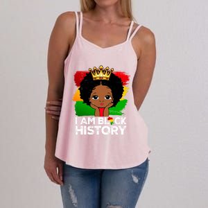 I Am Black History Month Juneteenth Black Melanin Gift Women's Strappy Tank