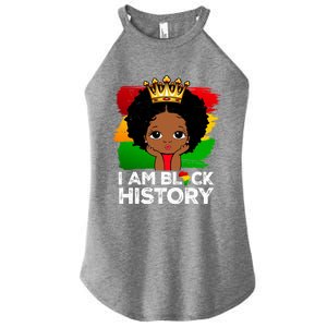 I Am Black History Month Juneteenth Black Melanin Gift Women's Perfect Tri Rocker Tank