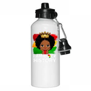 I Am Black History Month Juneteenth Black Melanin Gift Aluminum Water Bottle