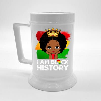 I Am Black History Month Juneteenth Black Melanin Gift Beer Stein