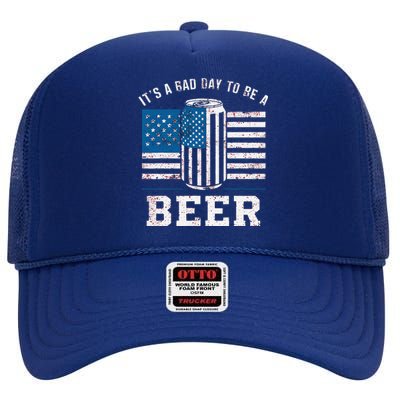 Its A Bad Day To Be A Bee.R Red High Crown Mesh Back Trucker Hat