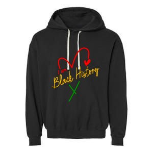 I Am Black History African Civil Rights Juneteenth Garment-Dyed Fleece Hoodie