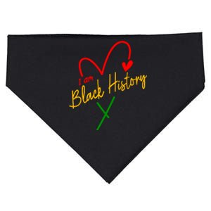 I Am Black History African Civil Rights Juneteenth USA-Made Doggie Bandana