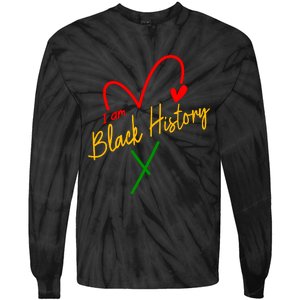 I Am Black History African Civil Rights Juneteenth Tie-Dye Long Sleeve Shirt