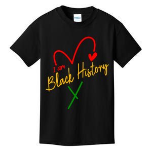 I Am Black History African Civil Rights Juneteenth Kids T-Shirt